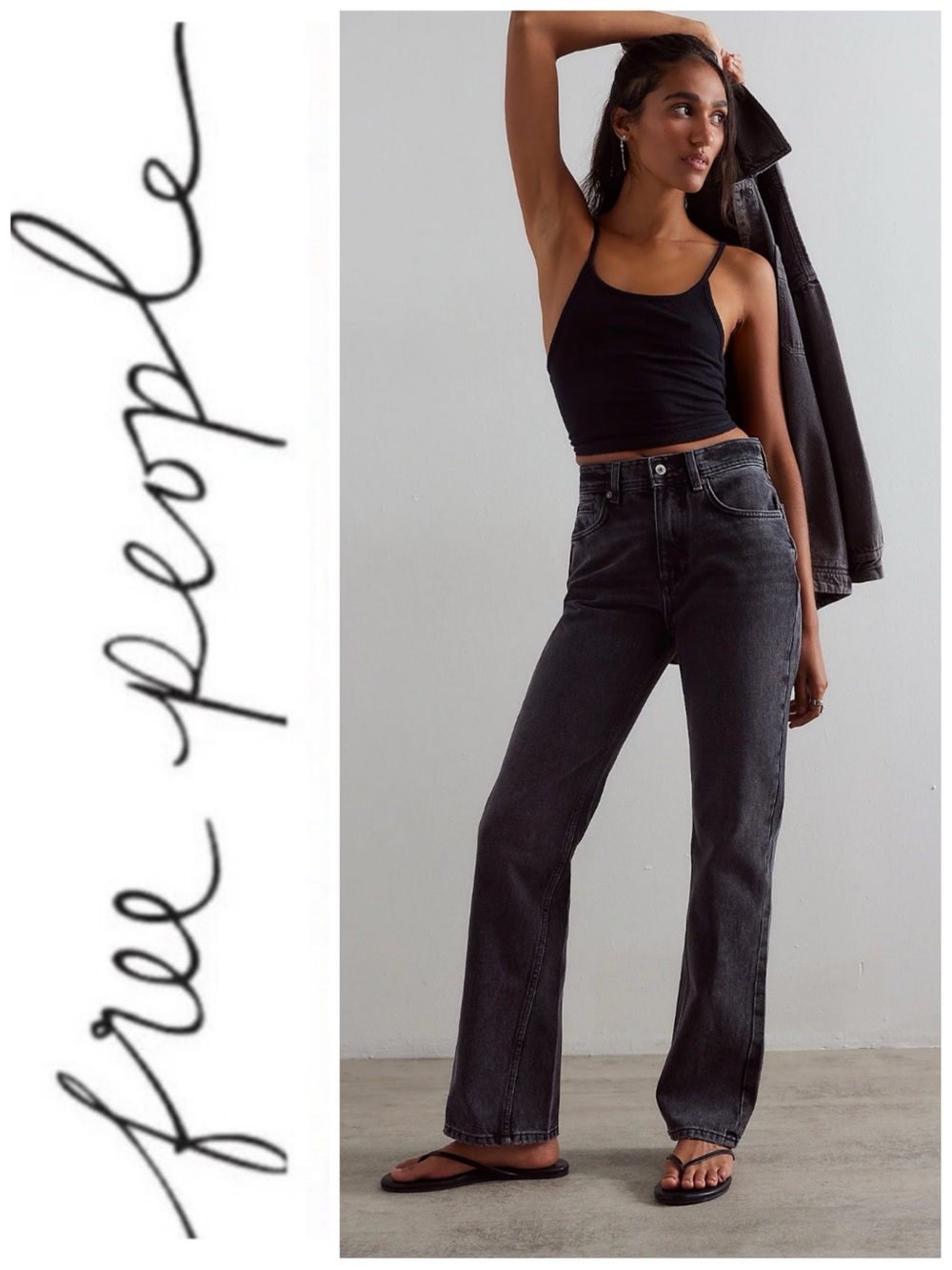 Free People Xena Slim Straight Jeans 27 NWT